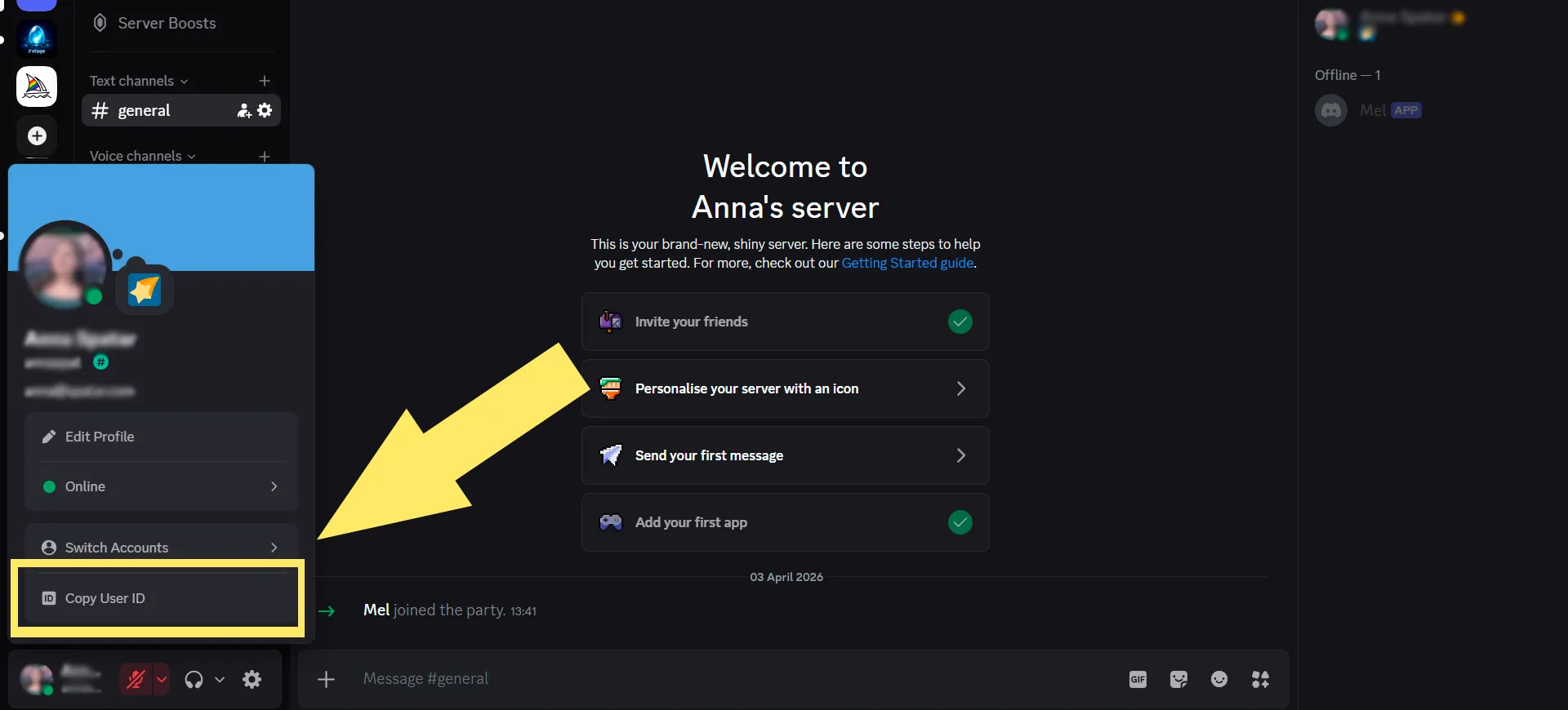 Step 7: Copy Your Server ID and User ID — How to Connect an AI Assistant to Discord