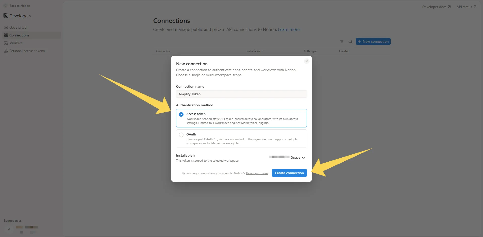 Step 3: Copy the Access Token — How to Connect an AI Assistant to Notion